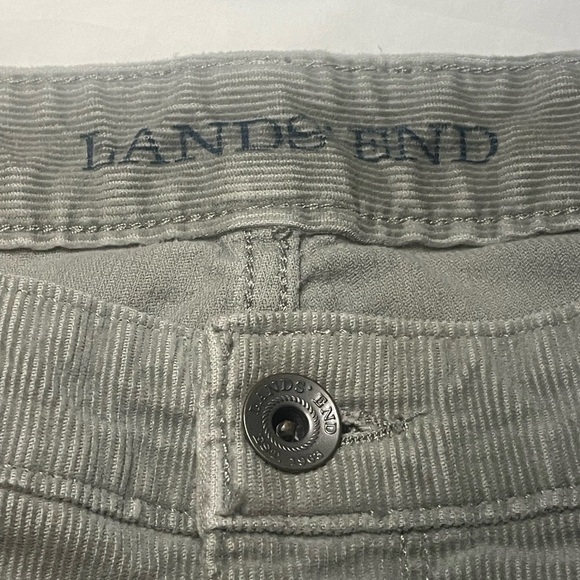 Lands End Dove Gray Fine Wale Corduroy Pants Boot Cut size 22 long - Picture 6 of 9